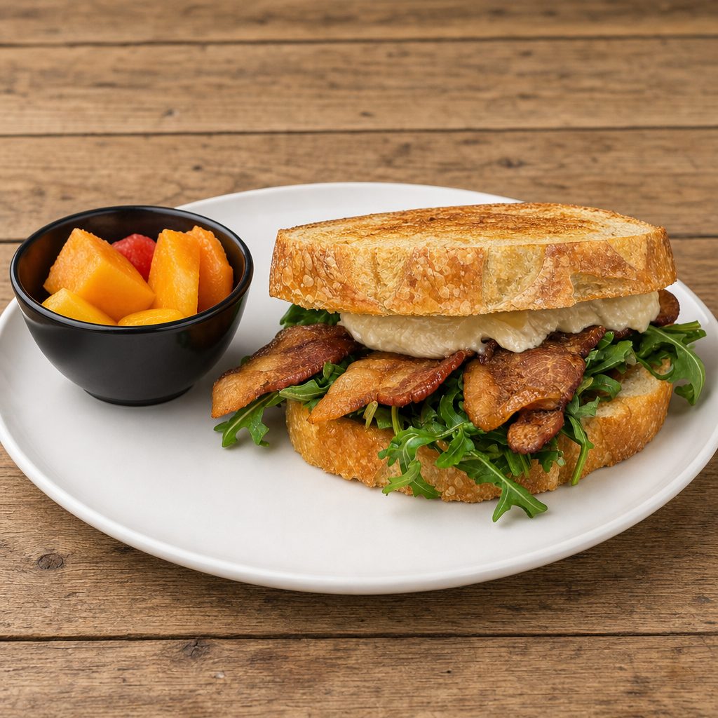 Bacon Brie Sandwich.