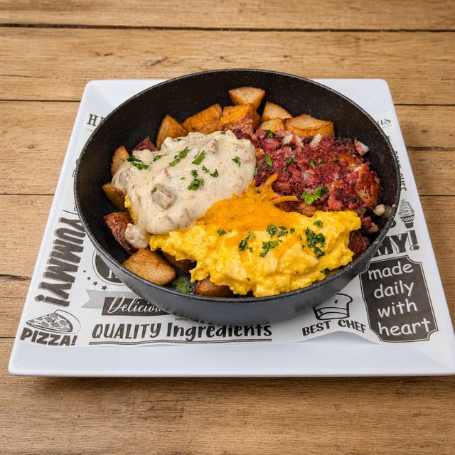 Corned Beef Scrambler.