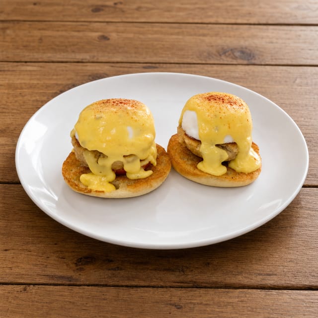 1/2 Crab Cake Benny.