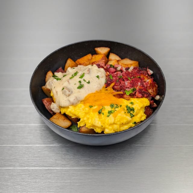 Corned Beef Scrambler.